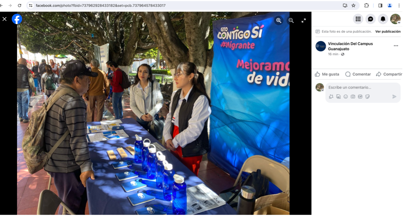 Feria de servicios &#8220;Regresa pronto paisano&#8221;, Secretaría del Migrante y Enlace Internacional del Estado de Guanajuato.